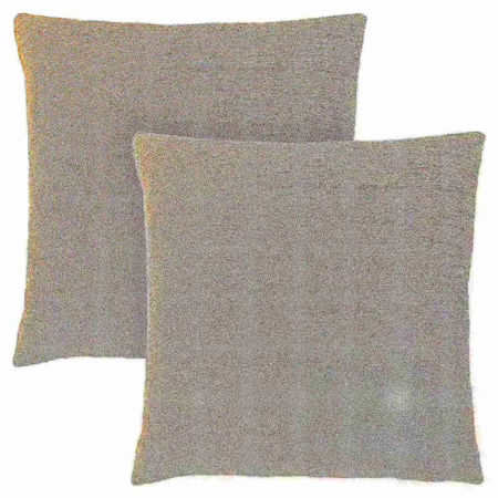 Pillows, Set Of 2, 18 X 18 Square, Insert Included, Accent, Sofa, Couch, Bedroom, Polyester, Beige